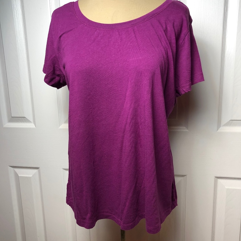 Purple Top with Back Design